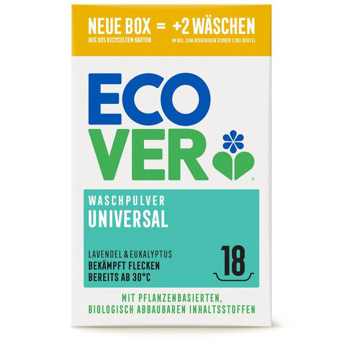 Ecover -  Universal Waschpulver Lavendel & Eukalyptus, 1,35 Kg