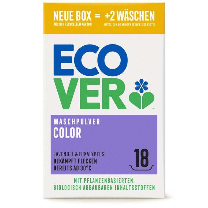 Ecover - Waschpulver Color Lavendel & Eukalyptus 1,35 Kg