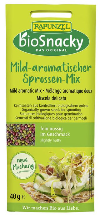 Rapunzel - Mild-aromatischer Sprossen-Mix bioSnacky, 40g