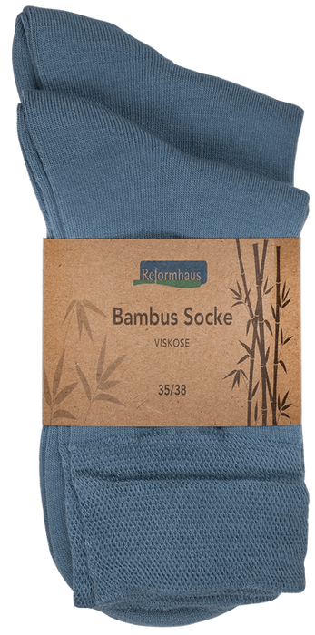 Reformhaus - Bambus Socke, Gr. 35/38 Taubenblau