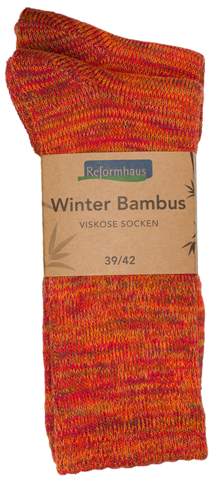Reformhaus - Bambus Wintersocke, Gr. 39/42 orange