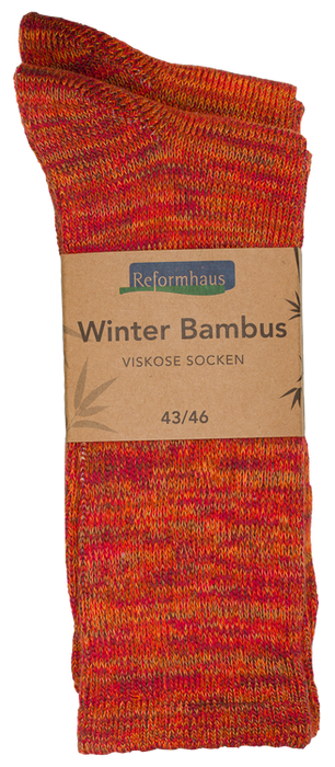 Reformhaus - Bambus Wintersocke, Gr. 43/46 orange