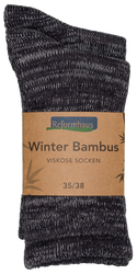 Reformhaus - Bambus Wintersocke Gr. 35/38 antrazit