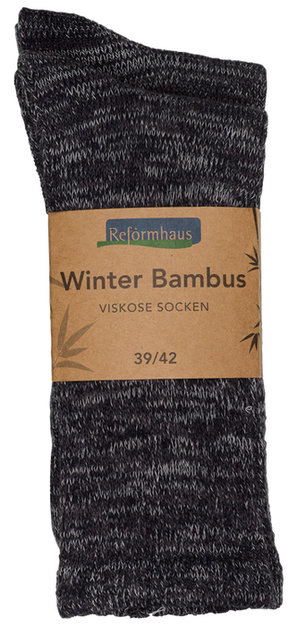 Reformhaus - Bambus Wintersocke Gr. 39/42 antrazit