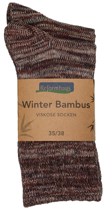 Reformhaus - Bambus Wintersocke, Gr. 35/38 braun