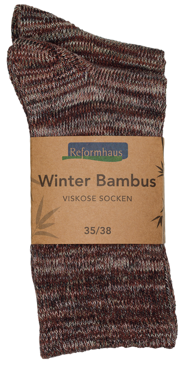 Reformhaus - Bambus Wintersocke, Gr. 35/38 braun