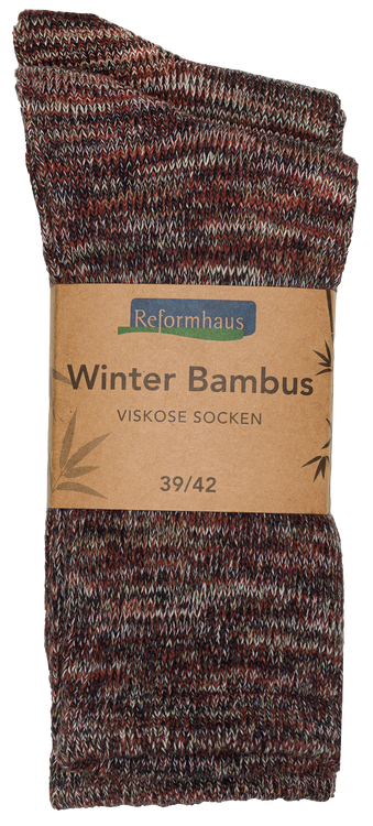 Reformhaus - Bambus Wintersocke, Gr. 39/42 braun