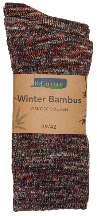 Reformhaus - Bambus Wintersocke, Gr. 39/42 braun