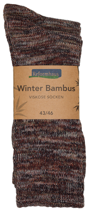Reformhaus - Bambus Wintersocke, Gr. 43/46 braun
