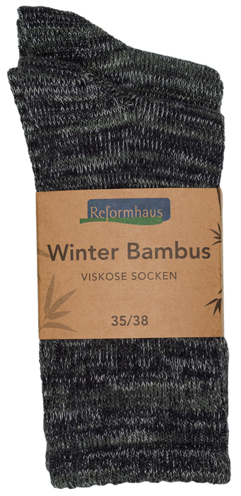 Reformhaus - Bambus Wintersocke, Gr. 35/38 grün