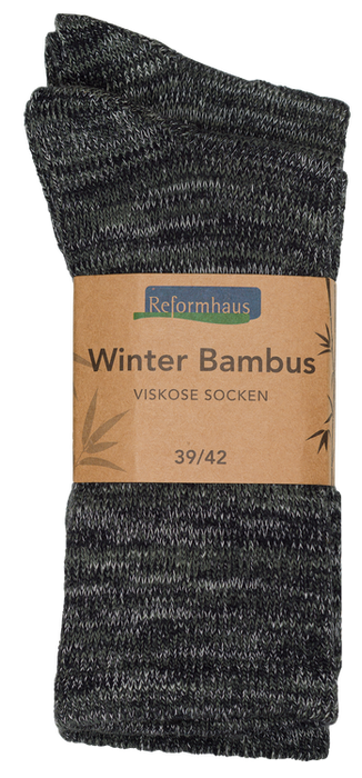 Reformhaus - Bambus Wintersocke, Gr. 39/42 grün