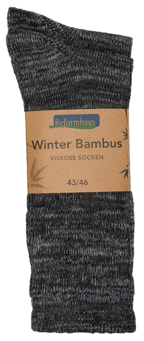 Reformhaus - Bambus Wintersocke, Gr. 43/46 grün