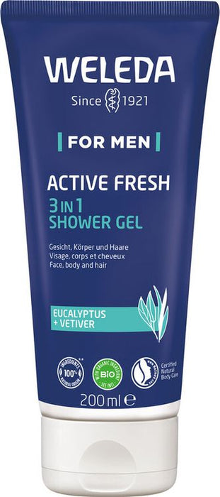 WELEDA For Men - Active Fresh 3in1 Duschgel, 200ml