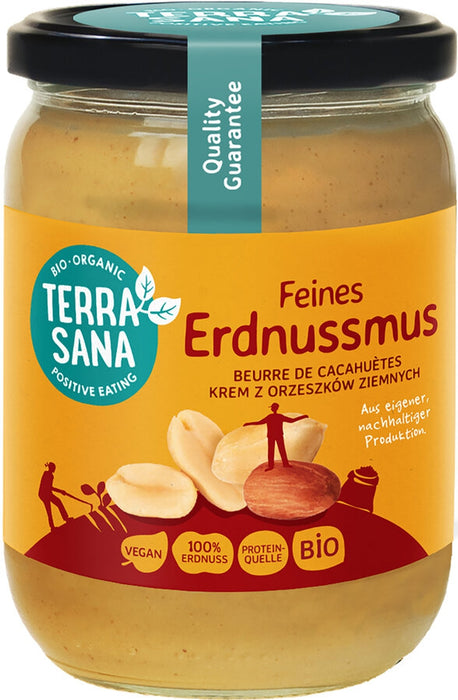 TerraSana - Erdnussmus fein bio, 500g