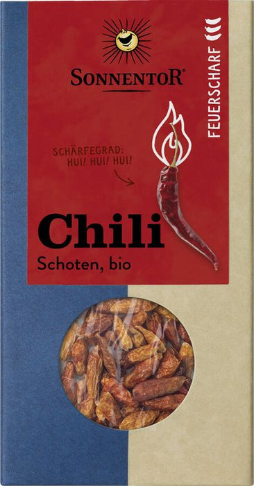 Sonnentor - Chili feuerscharf Schoten ganz, bio 25g