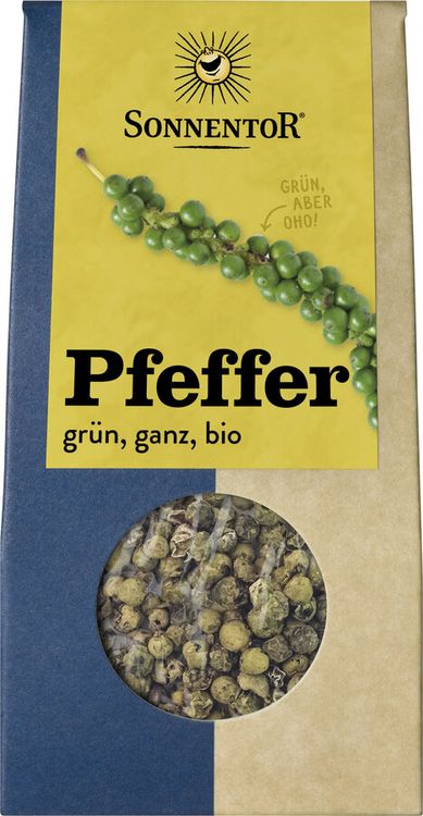 Sonnentor - Pfeffer grün ganz, 20g