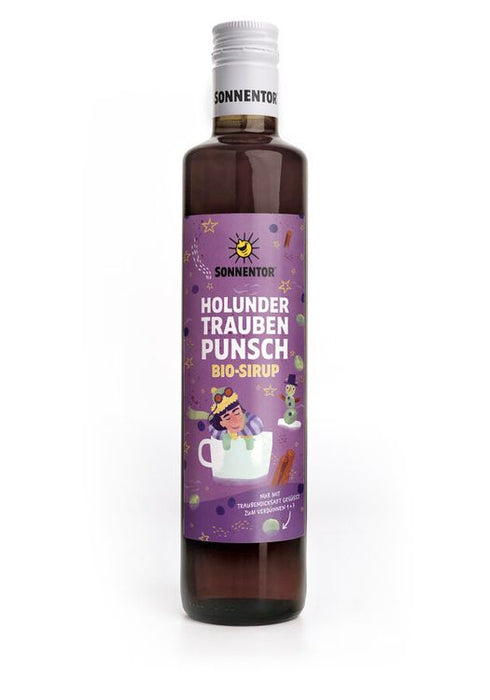 Sonnentor - Holunder-Trauben Punsch Sirup, 500ml