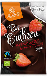 Landgarten - FT Erdbeere in Zartbitter-Schokolade bio, 50g