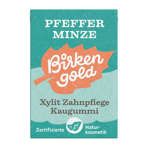 Birkengold - Zahnpflege Natur Kaugummi Pfefferminze, 28g