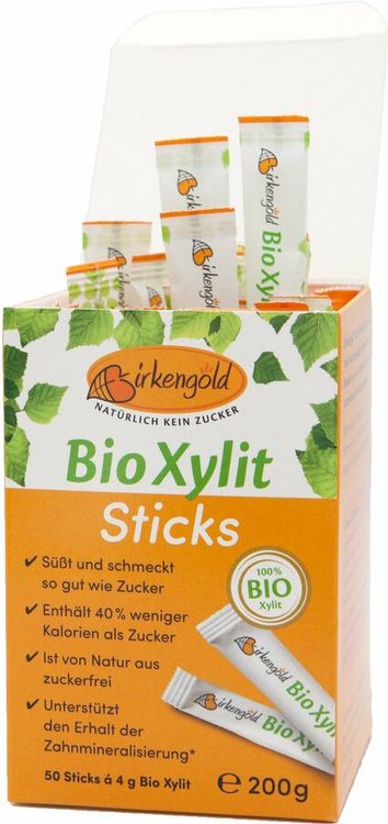 Birkengold - Bio Xylit Sticks - Karton, 200g