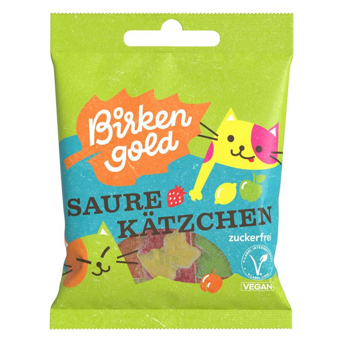 Birkengold Saure Kätzchen - zuckerfrei, 50g