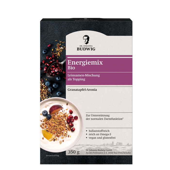 Dr. Johanna Budwig - Linufit Energiemix Granatapfel-Aronia, bio, 350 g