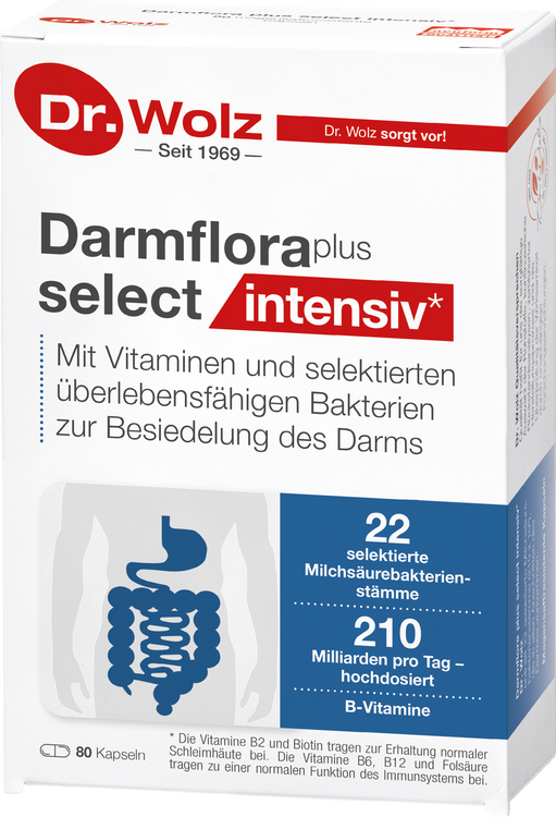 Dr. Wolz, Darmflora Plus Select intensiv, 80 Kp