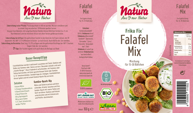 Natura - Frika Fix Falafel bio 150g