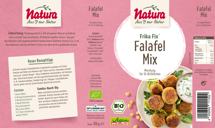 Natura - Frika Fix Falafel bio 150g