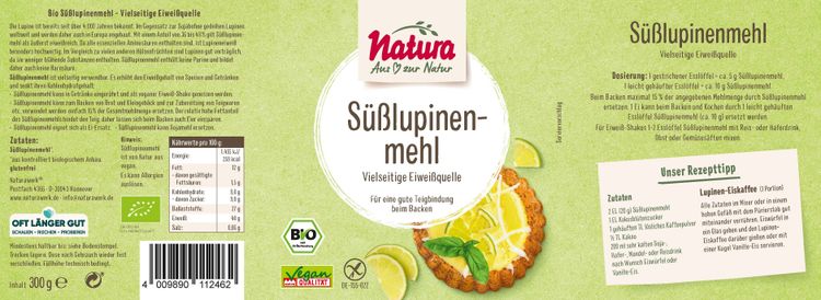 Natura -  Süßlupinenmehl bio 300g