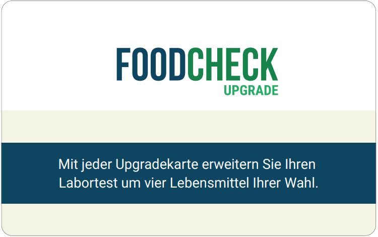 FOODCHECK - Upgrade Karte, 1 St.