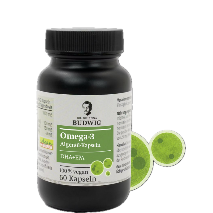 Dr. Johanna Budwig - Omega-3 Algenöl Kapseln, 60 Kaps