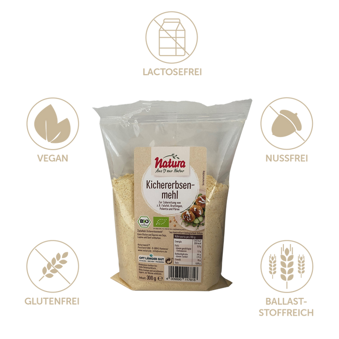 Natura - Bio Kichererbsenmehl 300g