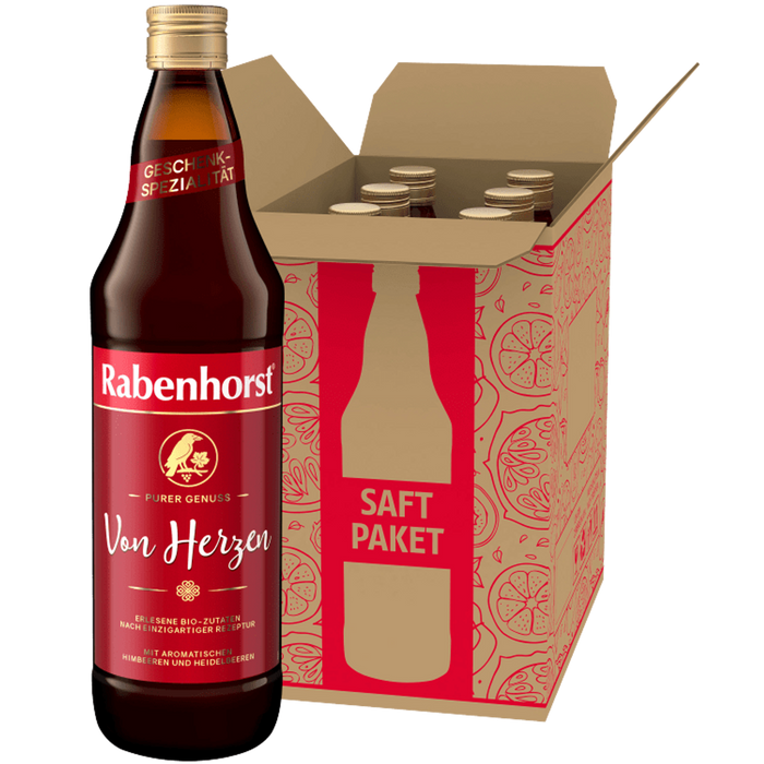 Rabenhorst Von Herzen Muttersaft Paket mit 6 Flaschen jeweils 700ml