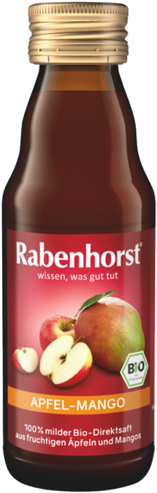 Rabenhorst Apfel Mango Saft Mini Einzelflasche 125ml