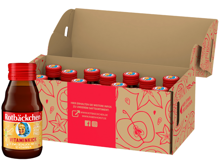 Rotbäckchen - Kraftpaket Vitaminkick Shot 14 x 60 ml