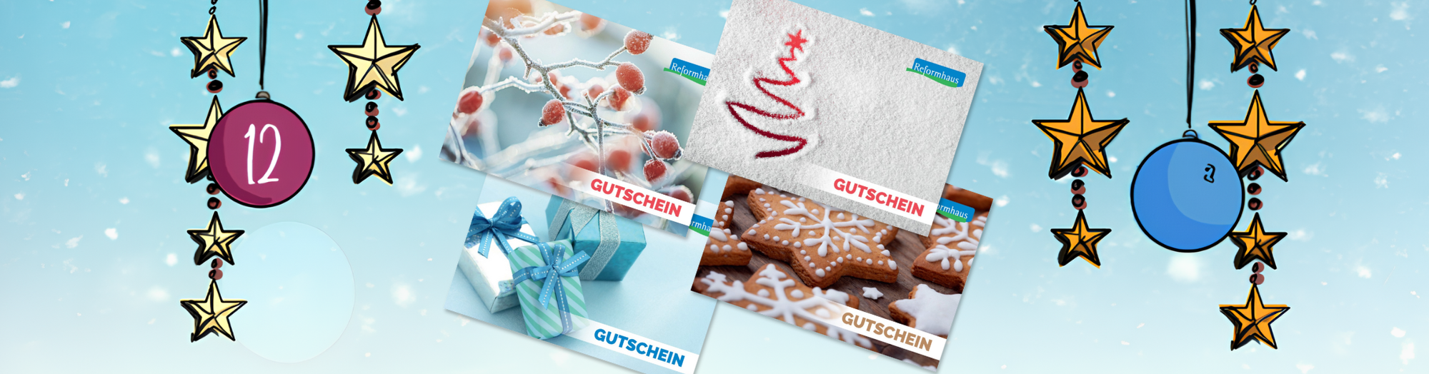 Ihre Gewinnchance am 12.12.: 3 Reformhaus® Gutscheine à 15 Euro