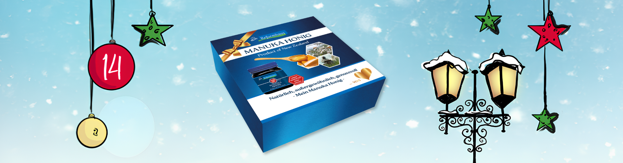 Ihre Gewinnchance am 14.12.: 3 Manuka Honig-Geschenksets von Reformhaus®