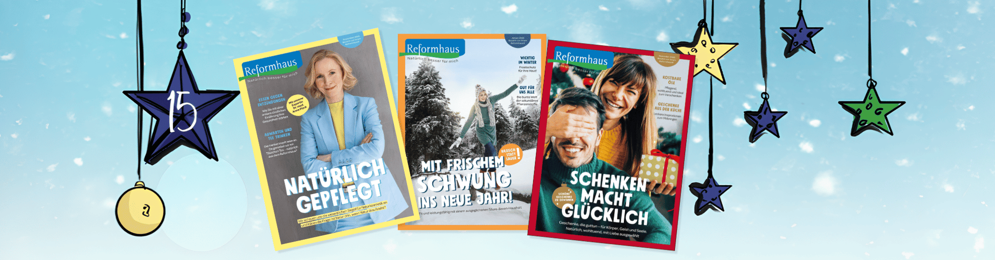 Ihre Gewinnchance am 15.12.: 5x 1 Jahresabo für das Reformhaus® Magazin