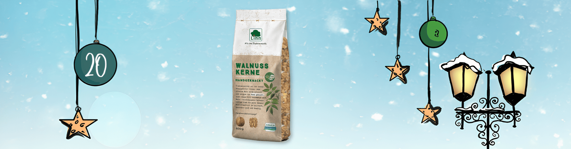 Ihre Gewinnchance am 20.12.: 10x Walnusskerne von Lihn
