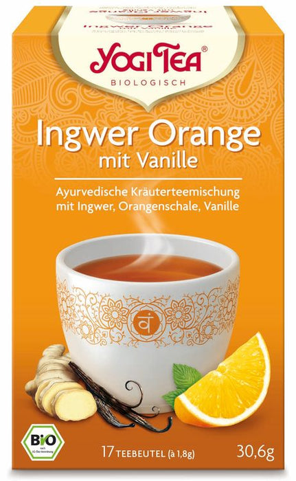 Yogi Tea - Ingwer Orange mit Vanille Bio 17St