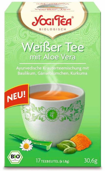 Yogi Tea - weißer Tee mit Aloe Vera Bio 17 Stk.