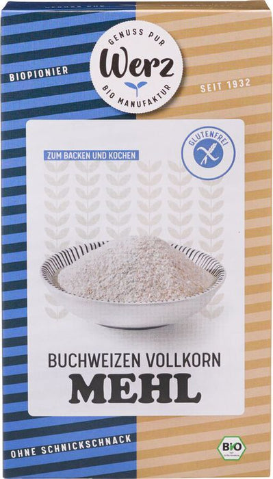 Werz - Buchweizen Vollkorn Mehl, glutenfrei, bio, 1kg