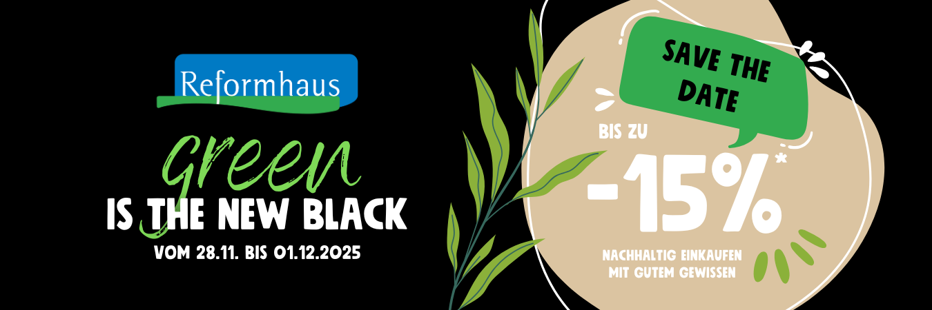 Black Friday bei Reformhaus: Vom 28.11. bis 1.12. bis zu 15 Prozent sparen