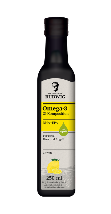 Dr. Johanna Budwig - Omega-3 DHA+EPA Öl Zitrone, 250ml
