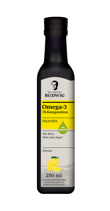 Dr. Johanna Budwig - Omega-3 DHA+EPA Öl Zitrone, 250ml