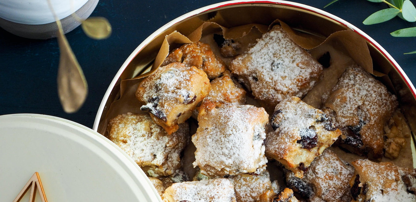 Walnuss-Quarkstollen-Konfekt