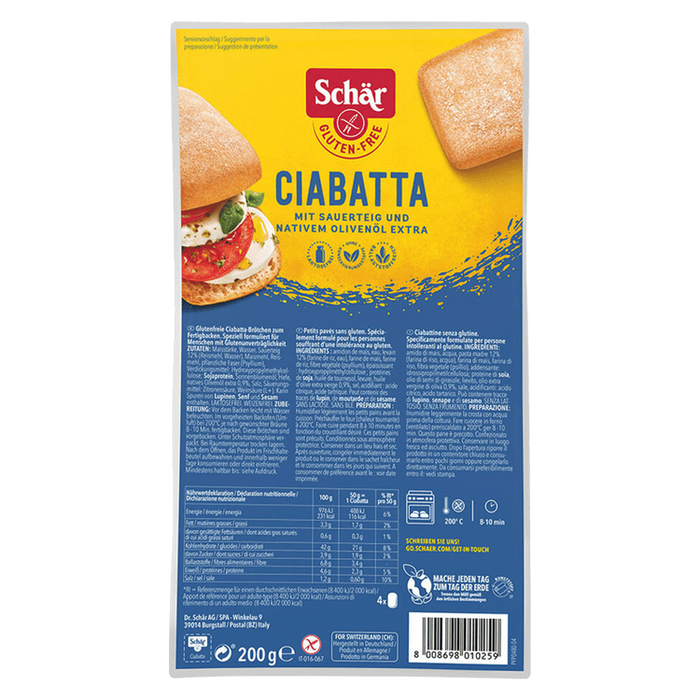 Schär - Ciabatta glutenfrei, 200g