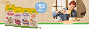 10% auf Müsli und Porridge von RAPUNZEL im Zeitraum 1. bis 14. Juni