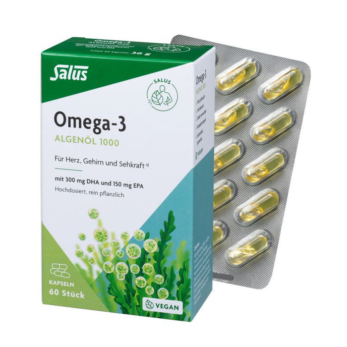 Salus - Omega-3 Algenöl 1000 vegan 60 Kps.